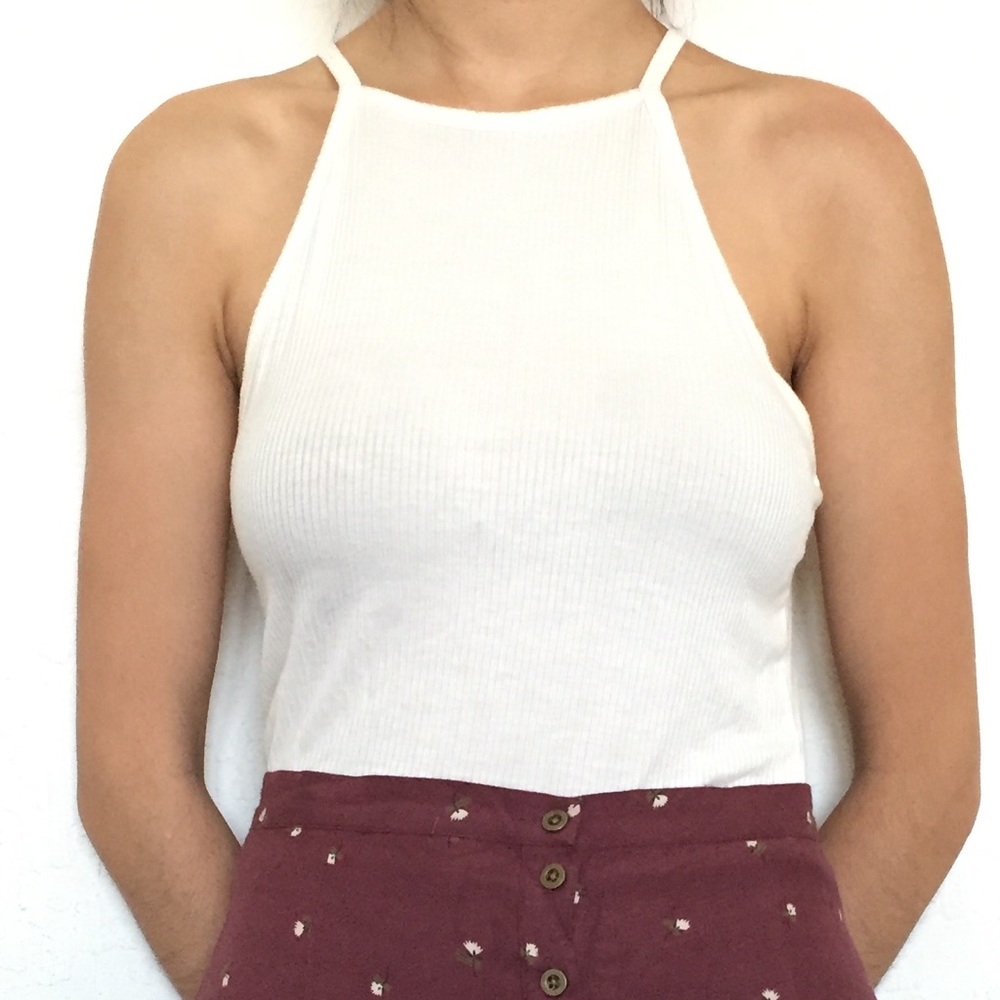 ⚡️SOLD⚡️White halter tank